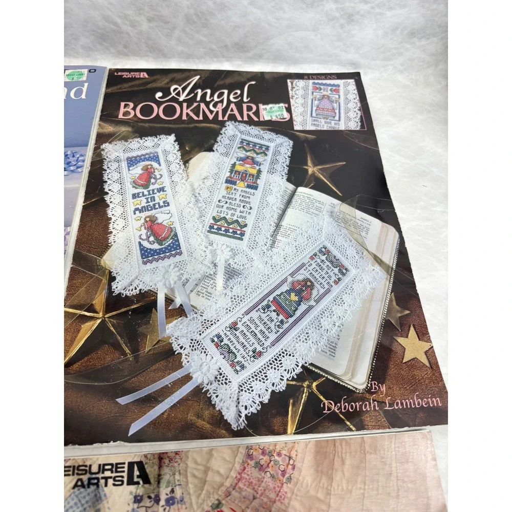 Vintage‎ Cross Stitch Pattern Booklets Lot Baby Angel Paula Vaughan Stoney Creek